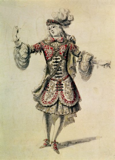 Costume per un Ballerino Maschio, c.1681 da Jean Derain